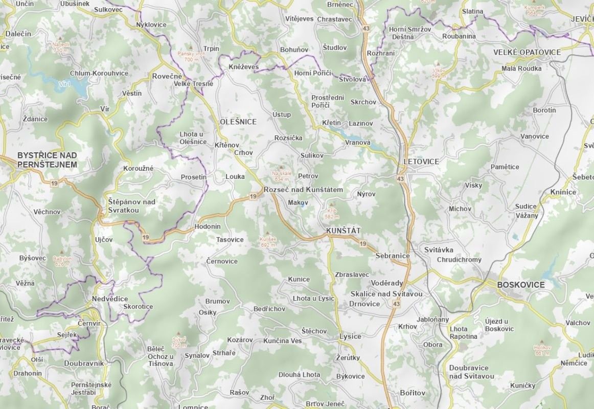 Louka · 22 834 m² · Kunštát - 3