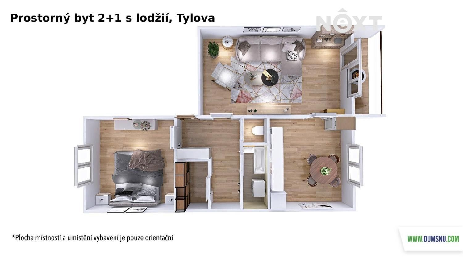 Pronájem byt 2+1 - Tylova, Šumperk, 55 m²