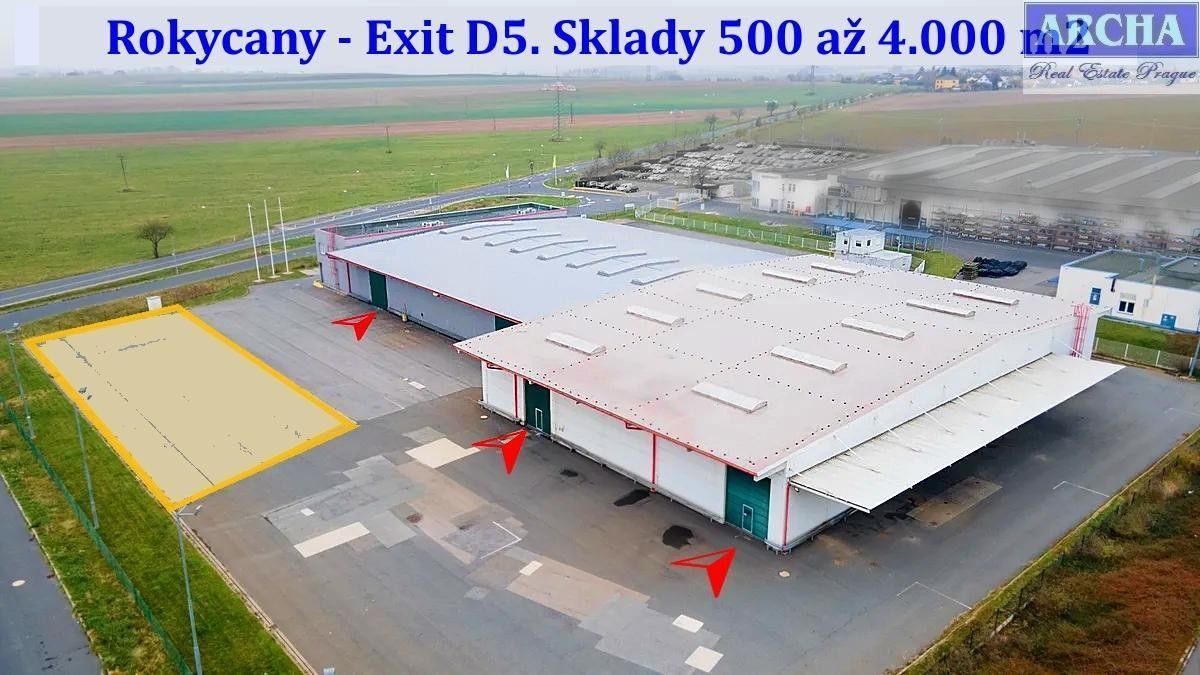 Sklady, Svojkovice, Rokycany, 4 500 m²