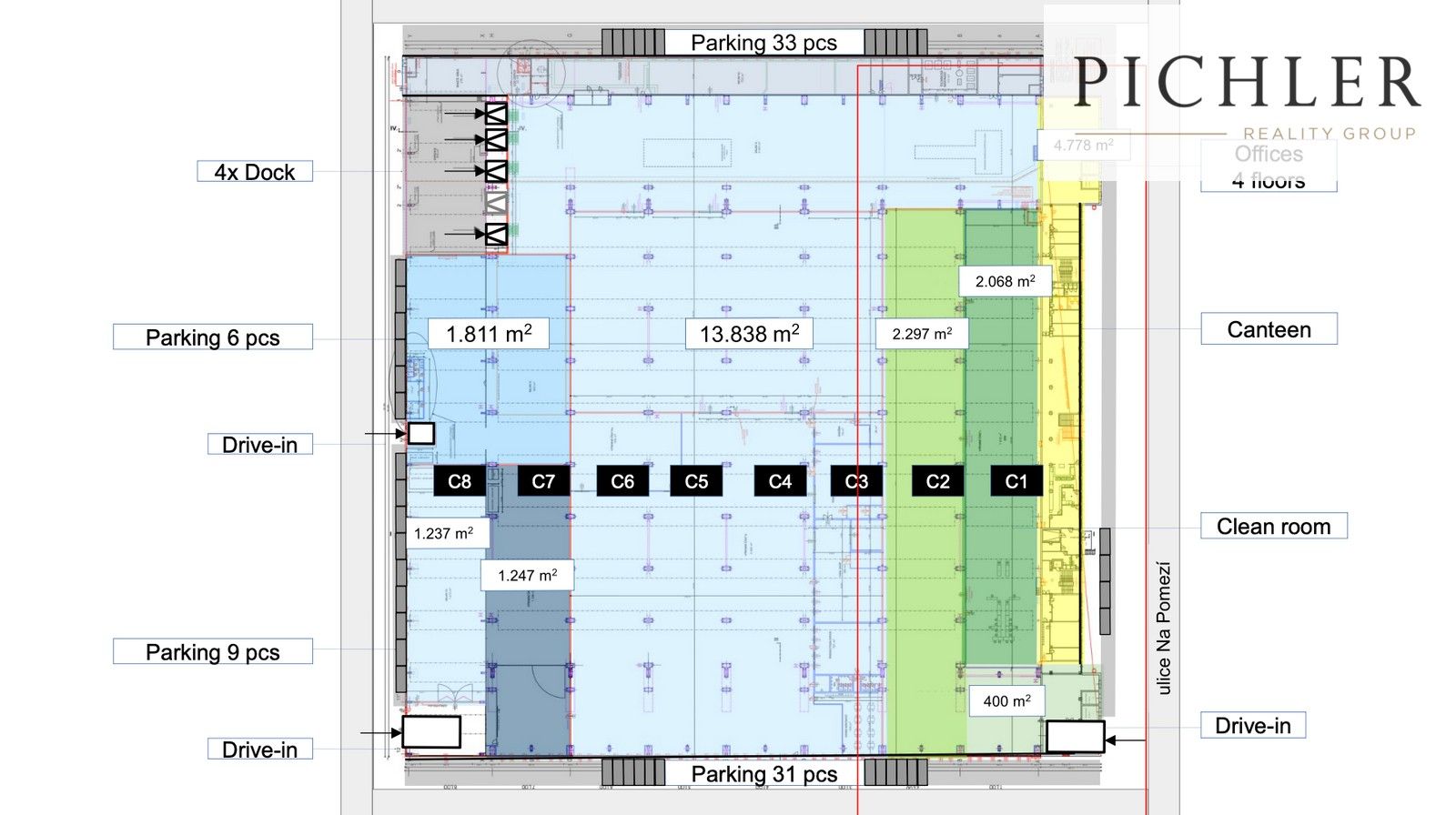 Výrobní prostory · 4 365 m² · Na Pomezí 1280, Plzeň Skvrňany - 3