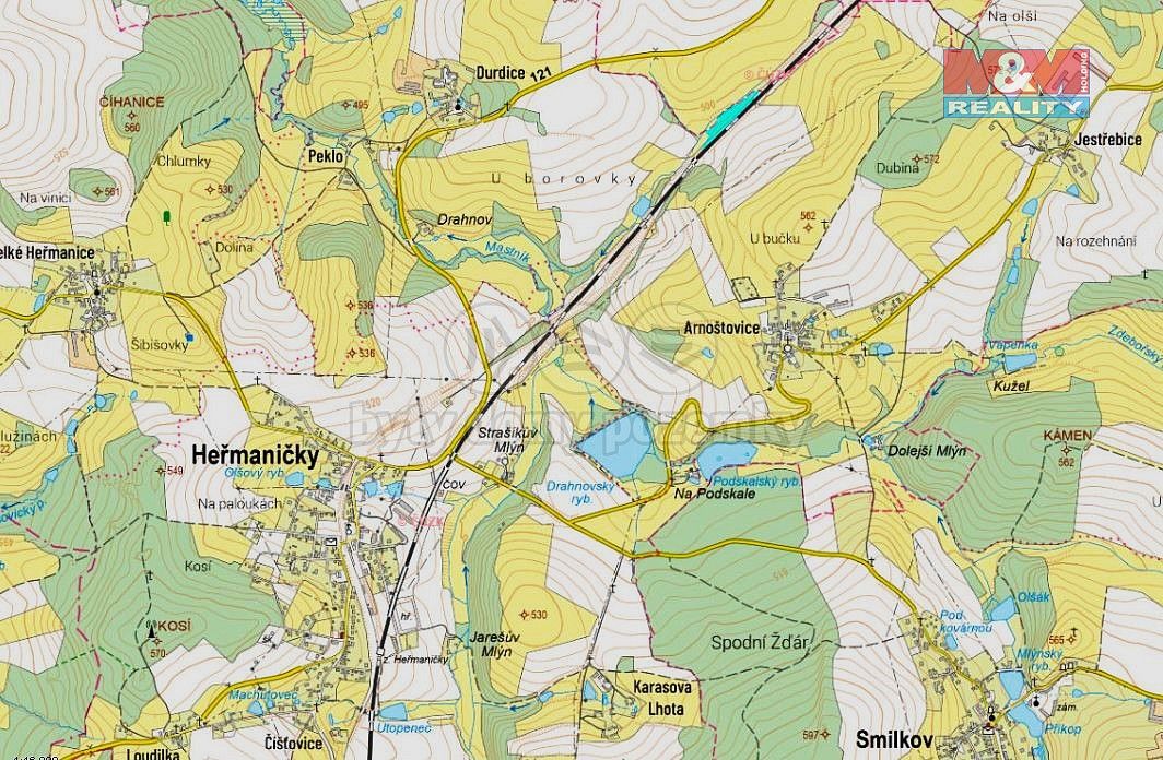 Prodej louka - Heřmaničky, okres Benešov, Středočeský kraj - 5