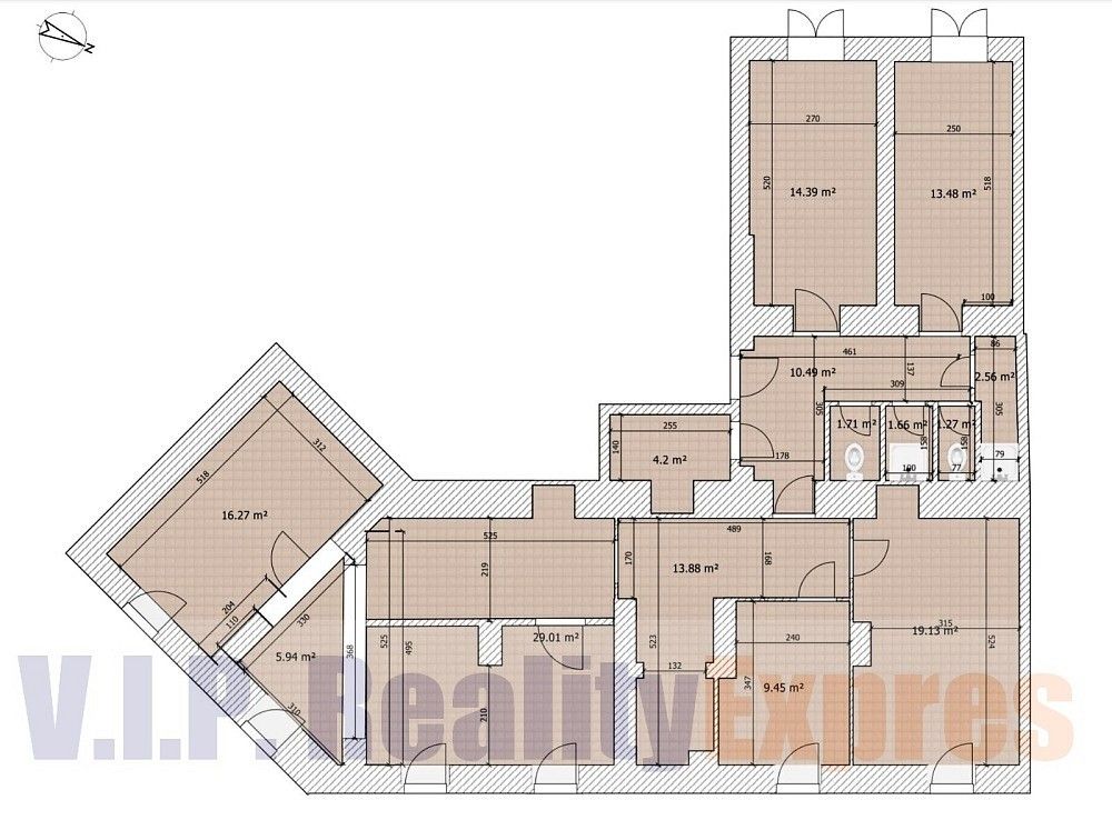 Ubytovací zařízení, Praha - Karlín, okres Praha 8, Hlavní město Praha, 150 m²