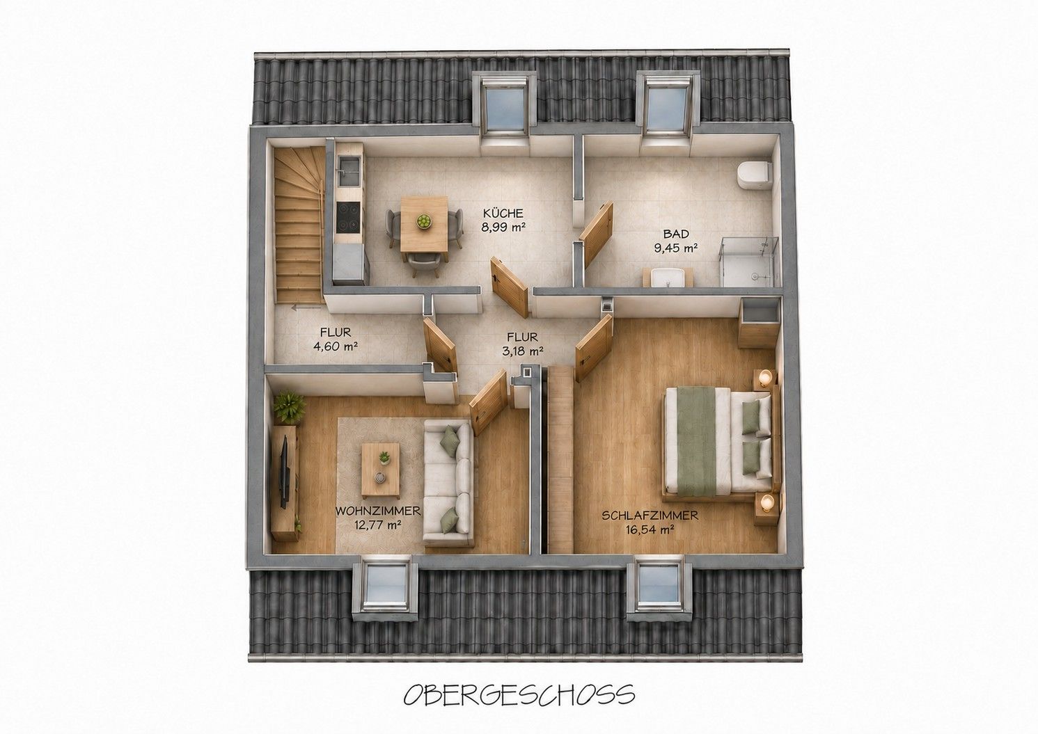 2+1, , Porýní-Falc, 74 m² - 2