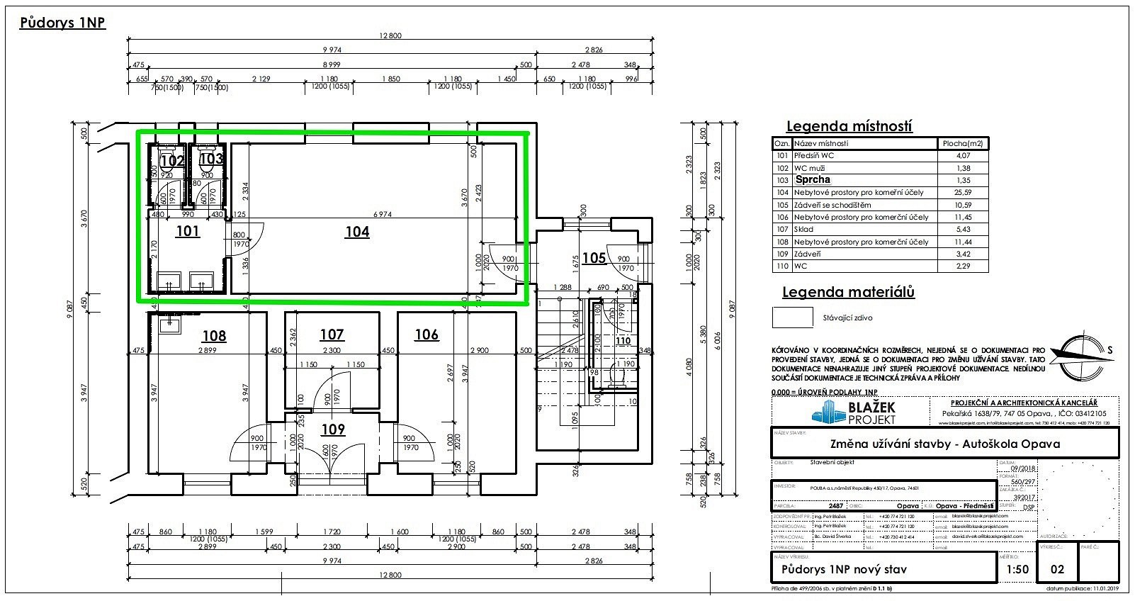 Pronájem kancelář - Na Rybníčku, Opava - Předměstí, 32 m² - 5