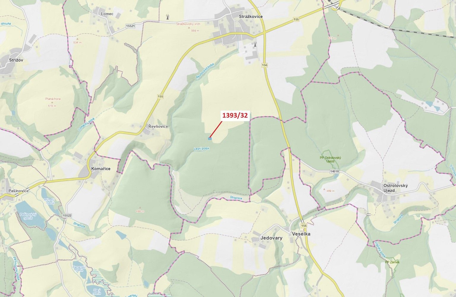 Les, 1 388 m²