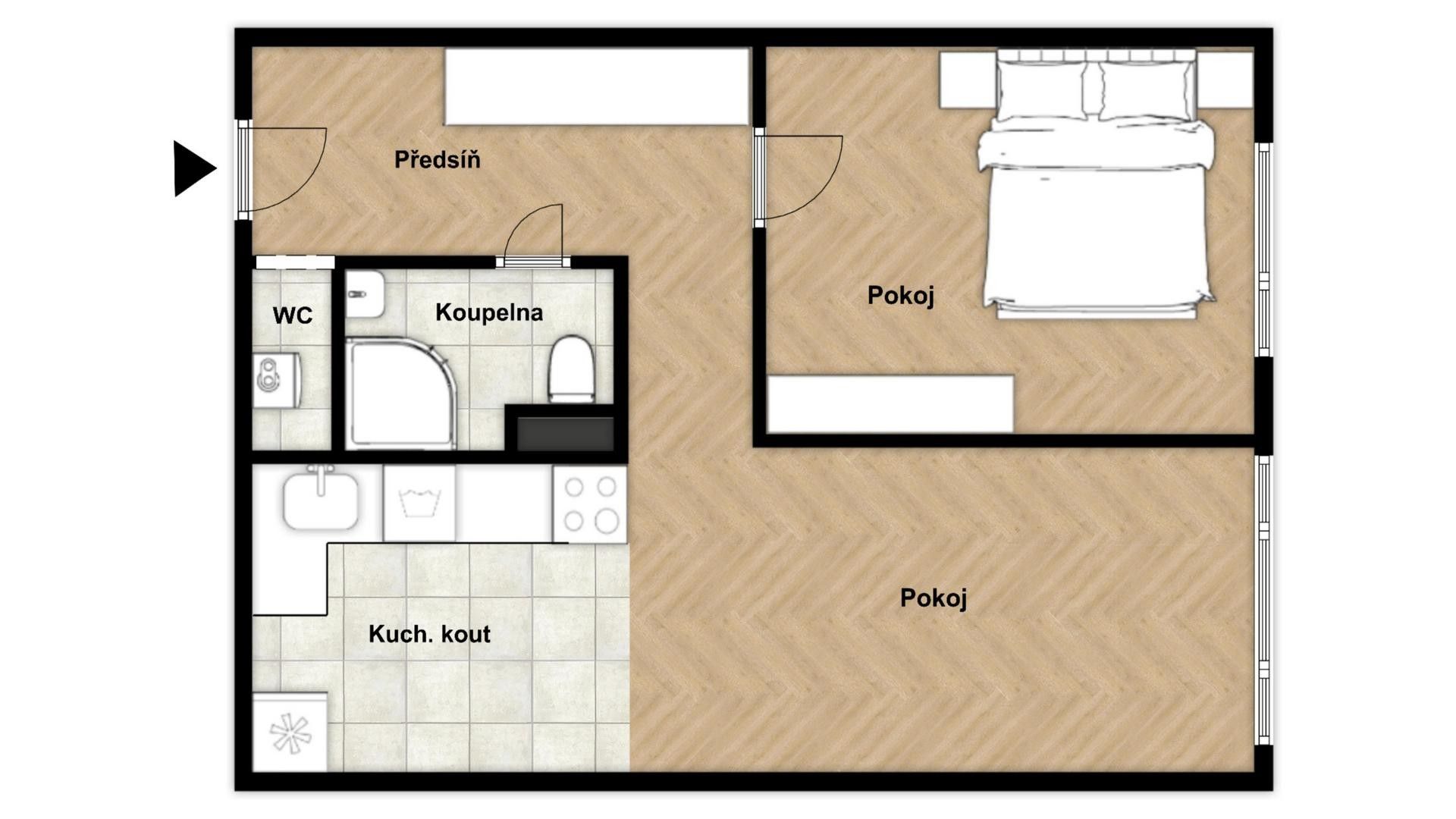 Byt 2+kk · 50 m² · Dubečská, Praha Strašnice - 3