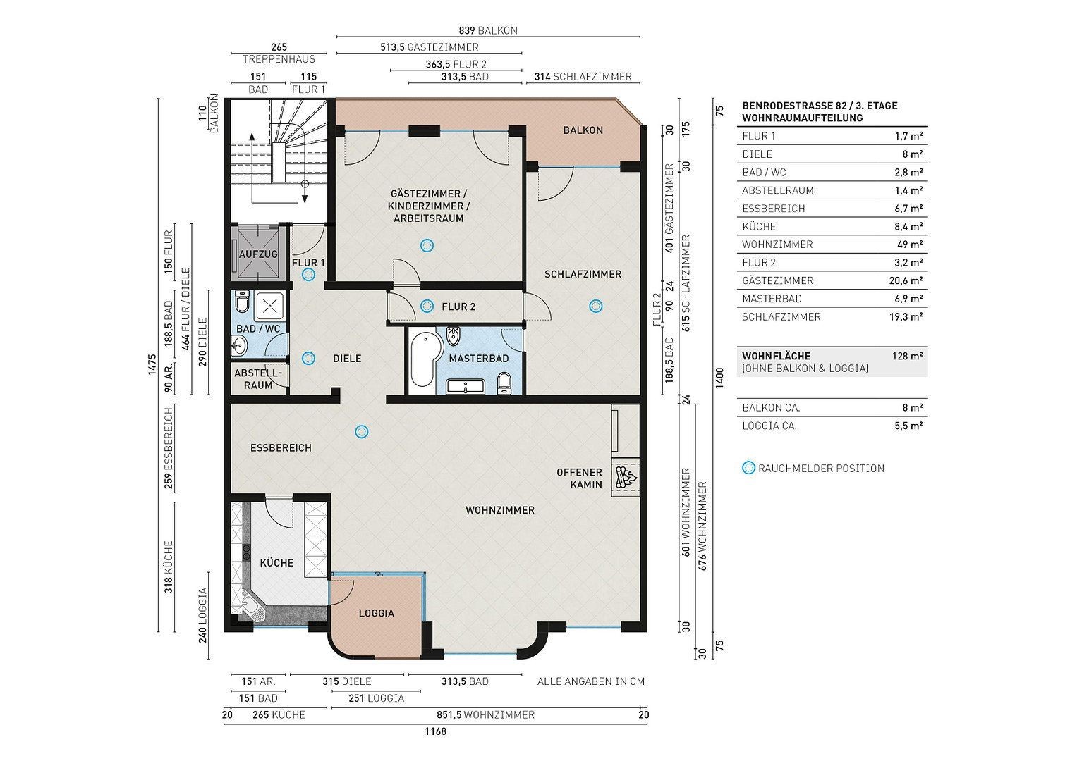 3+1, Düsseldorf Benrath Benrath Nordrhein-Westfalen 40597, 128 m² - 2
