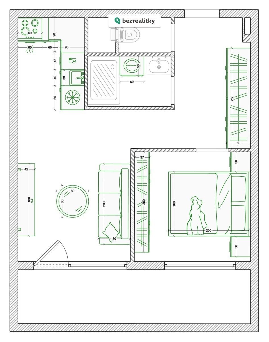 Prodej byt 2+kk - Prosecká 688, Praha Prosek, 41 m² - 5