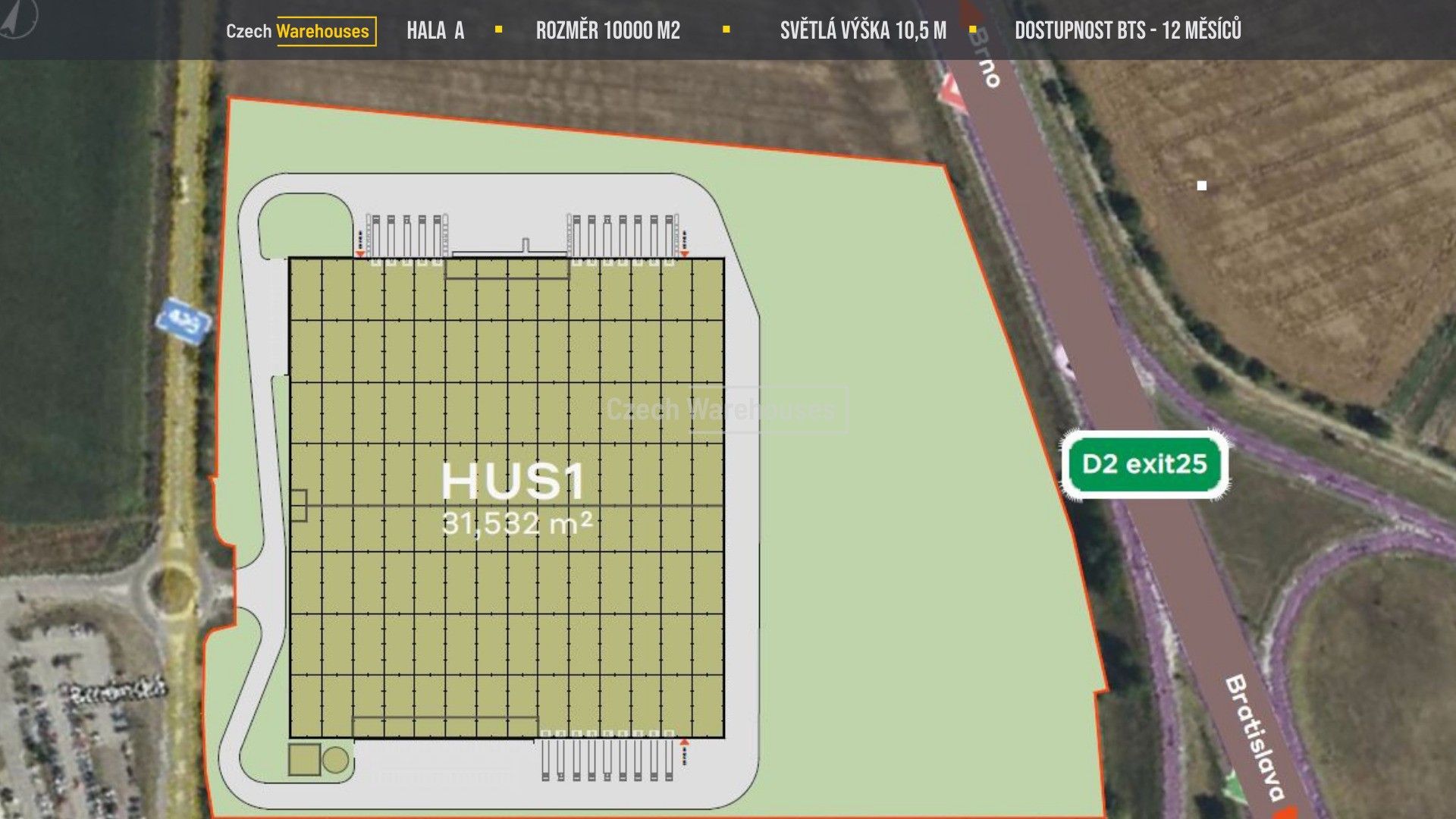 Pronájem sklad - Hustopeče, 10 m²