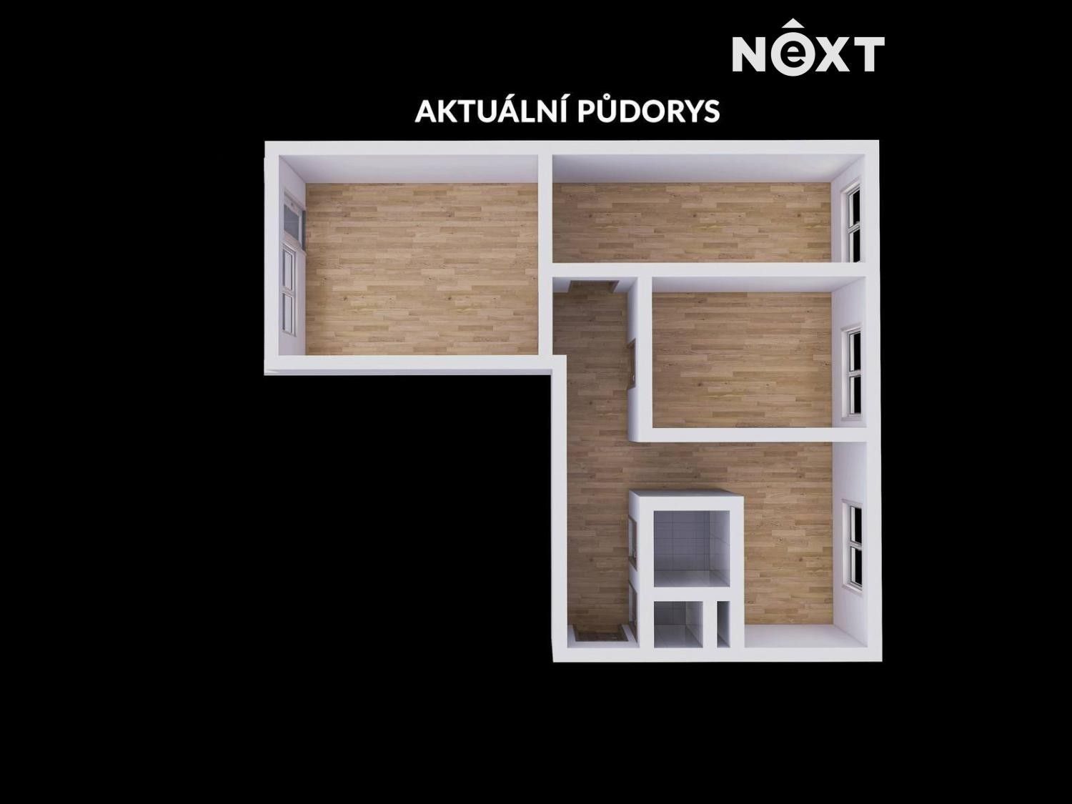 Prodej byt 3+1 - Borovského, Karviná, 65 m²