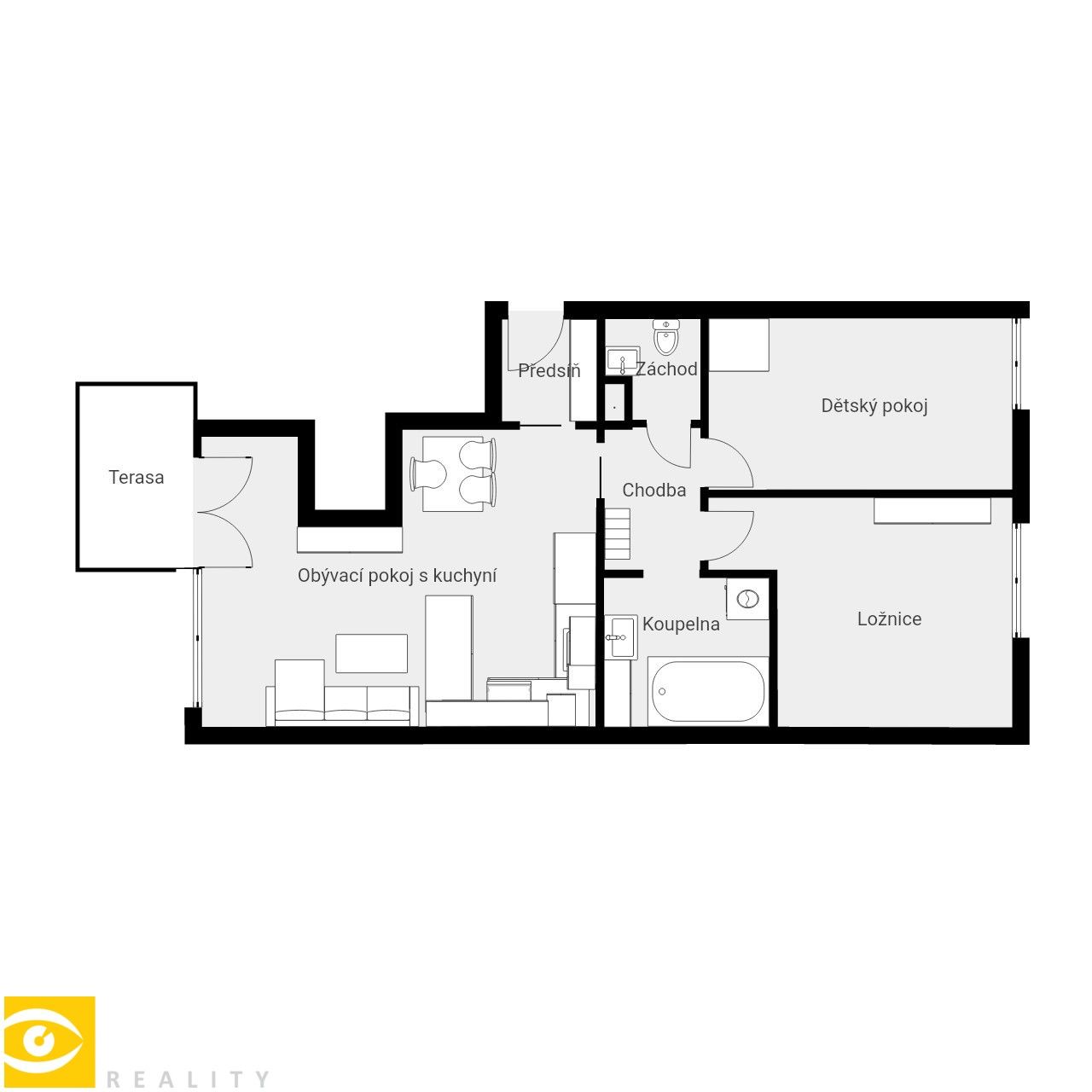3+kk, Slezská, Praha Vinohrady, 67 m² - 2