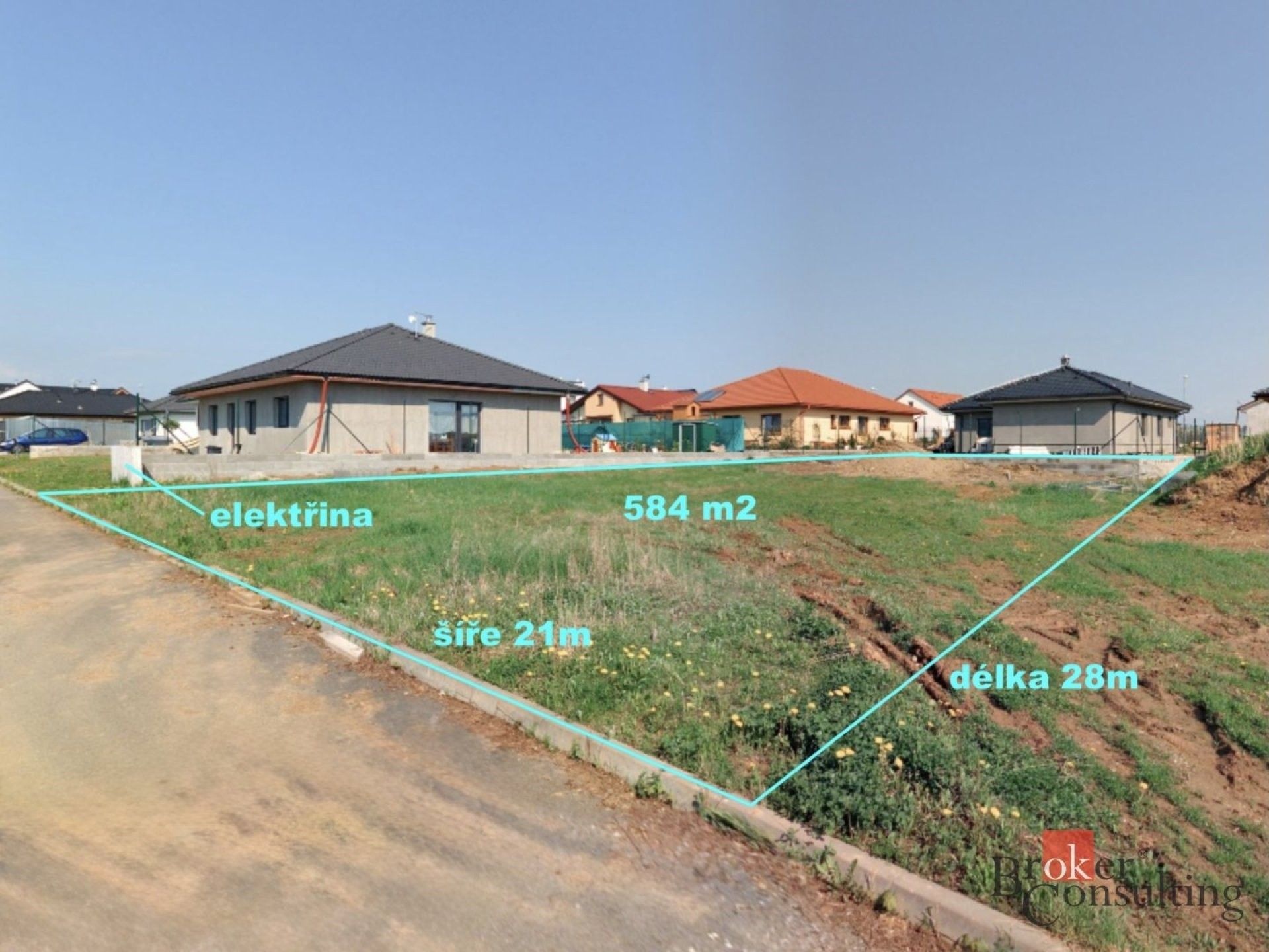 Pozemky pro bydlení, Střítež, 585 m² - 1