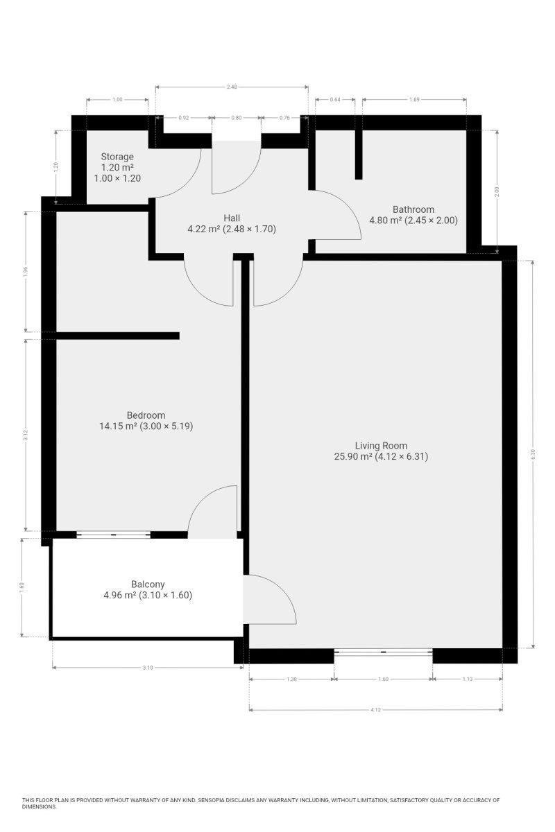 Pronájem byt 2+kk - Jankovcova, Praha, 55 m²