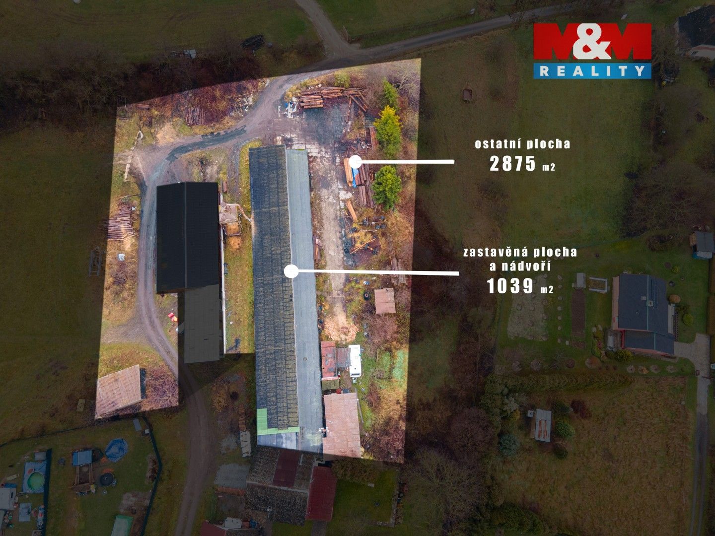 Výrobní prostory, Bratrušov, 1 152 m²