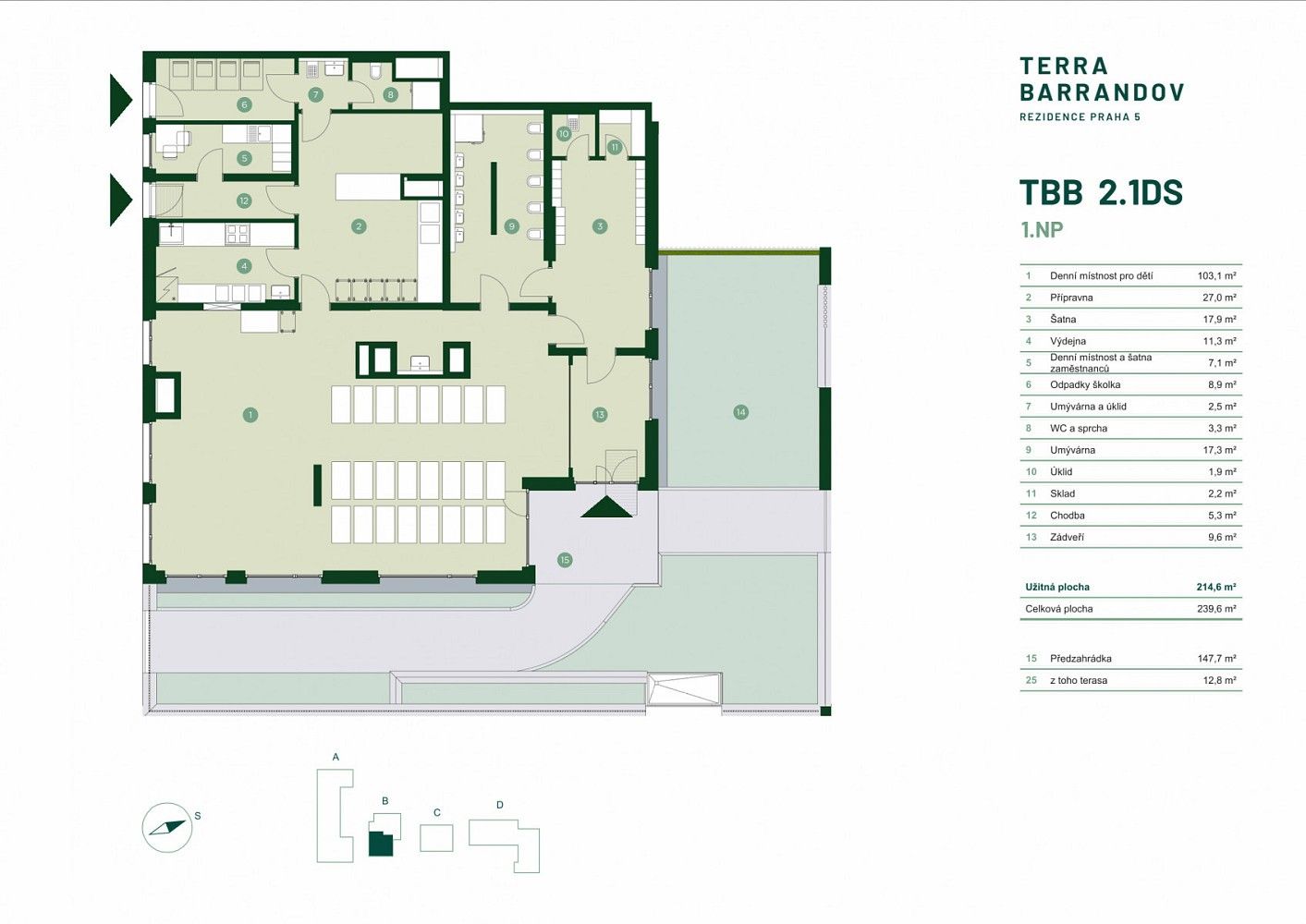 Obchodní prostory, Praha - Hlubočepy, okres Praha 5, Hlavní město Praha, 240 m² - 2