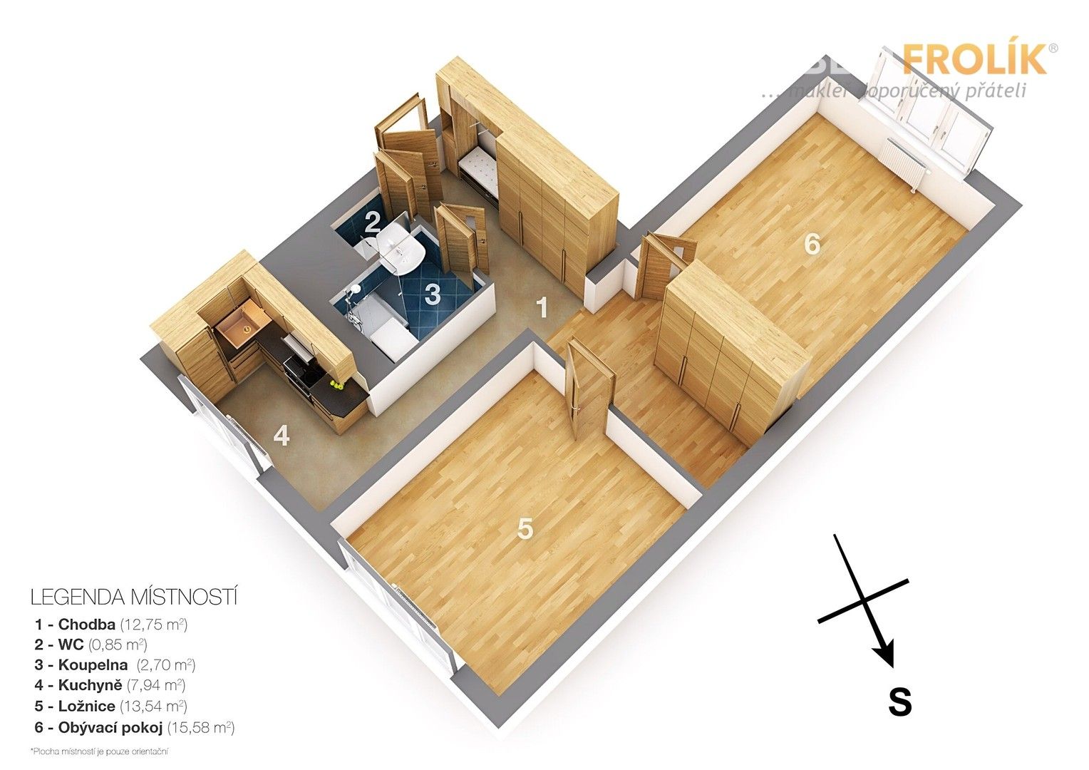 Byt 2+1 · 55 m² · Maříkova 192, Praha Veleslavín - 4