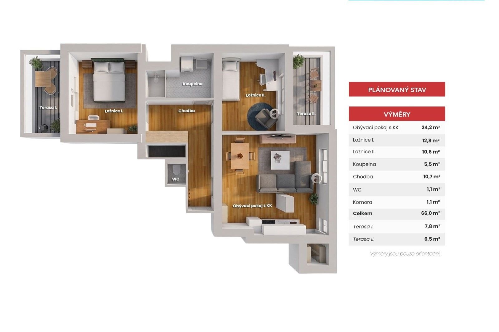 3+kk, Nad Šutkou 659, Praha Kobylisy, 66 m² - 1