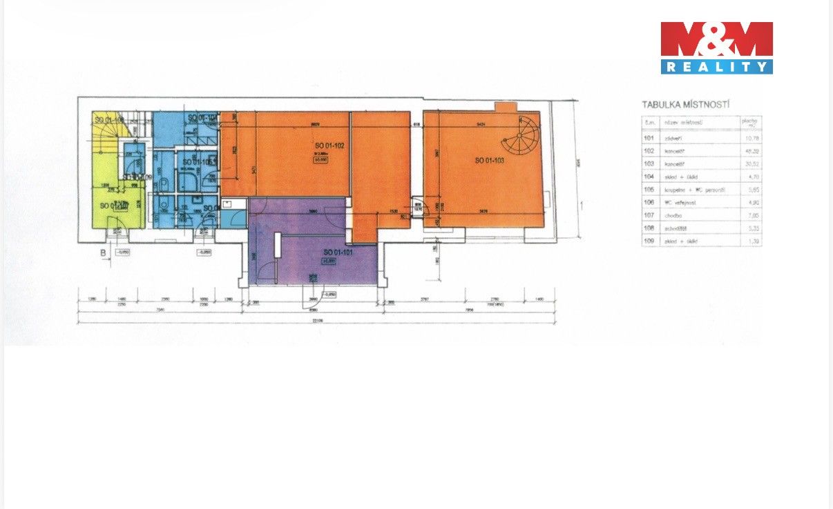 Pronájem kancelář - Štefánikova, Pardubice, 116 m² - 5