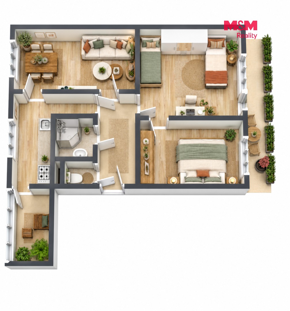 Prodej byt 3+1 - Pardubická, Chrudim, 62 m² - 5