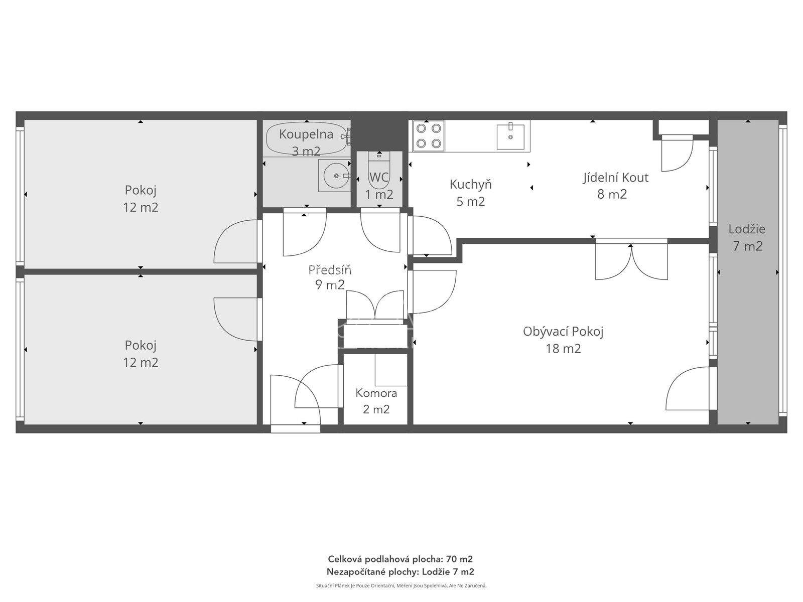 Prodej byt 3+1 - Emilie Hyblerové, Praha, 70 m²