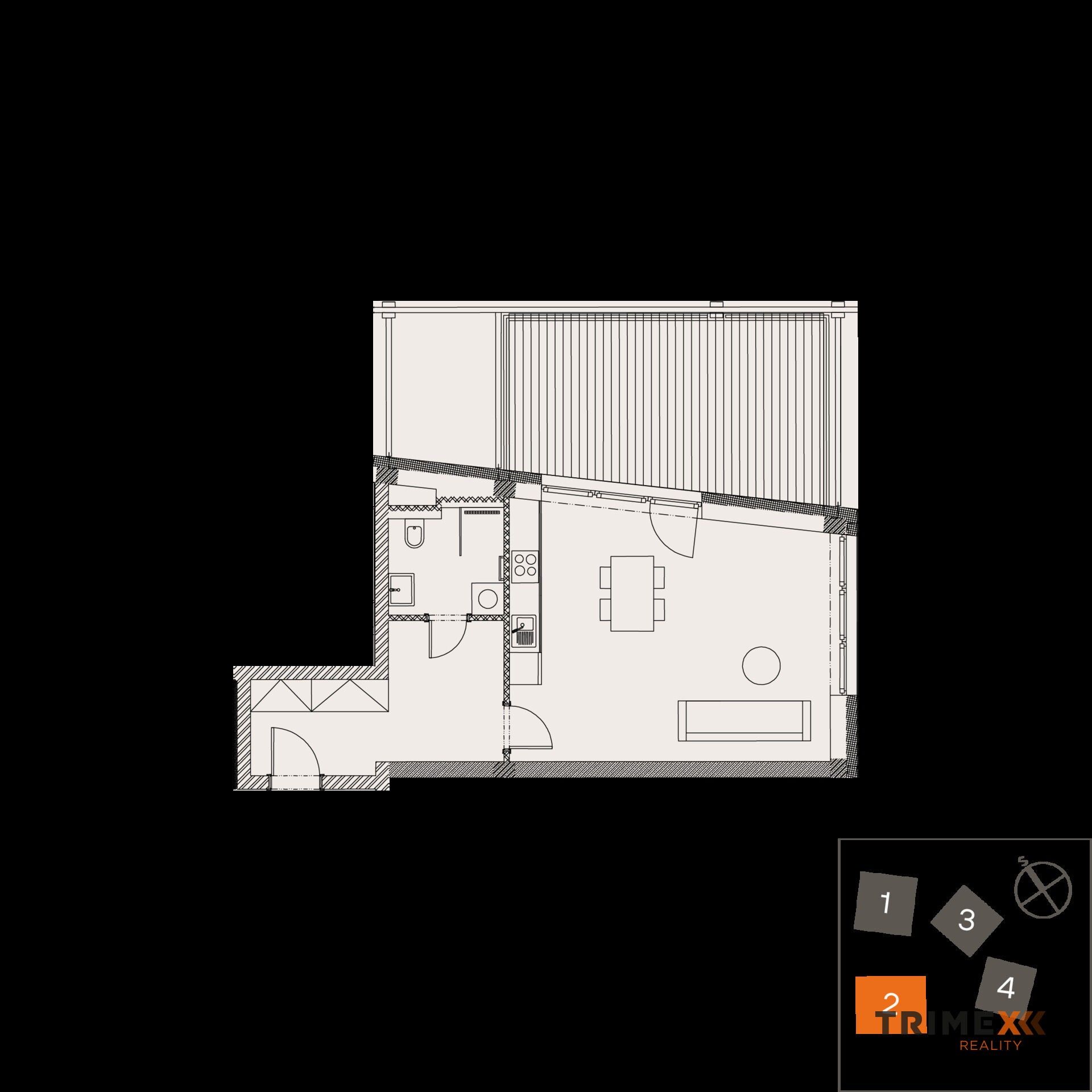 1+kk, Štěpánov, Valašské Meziříčí, 42 m² - 2