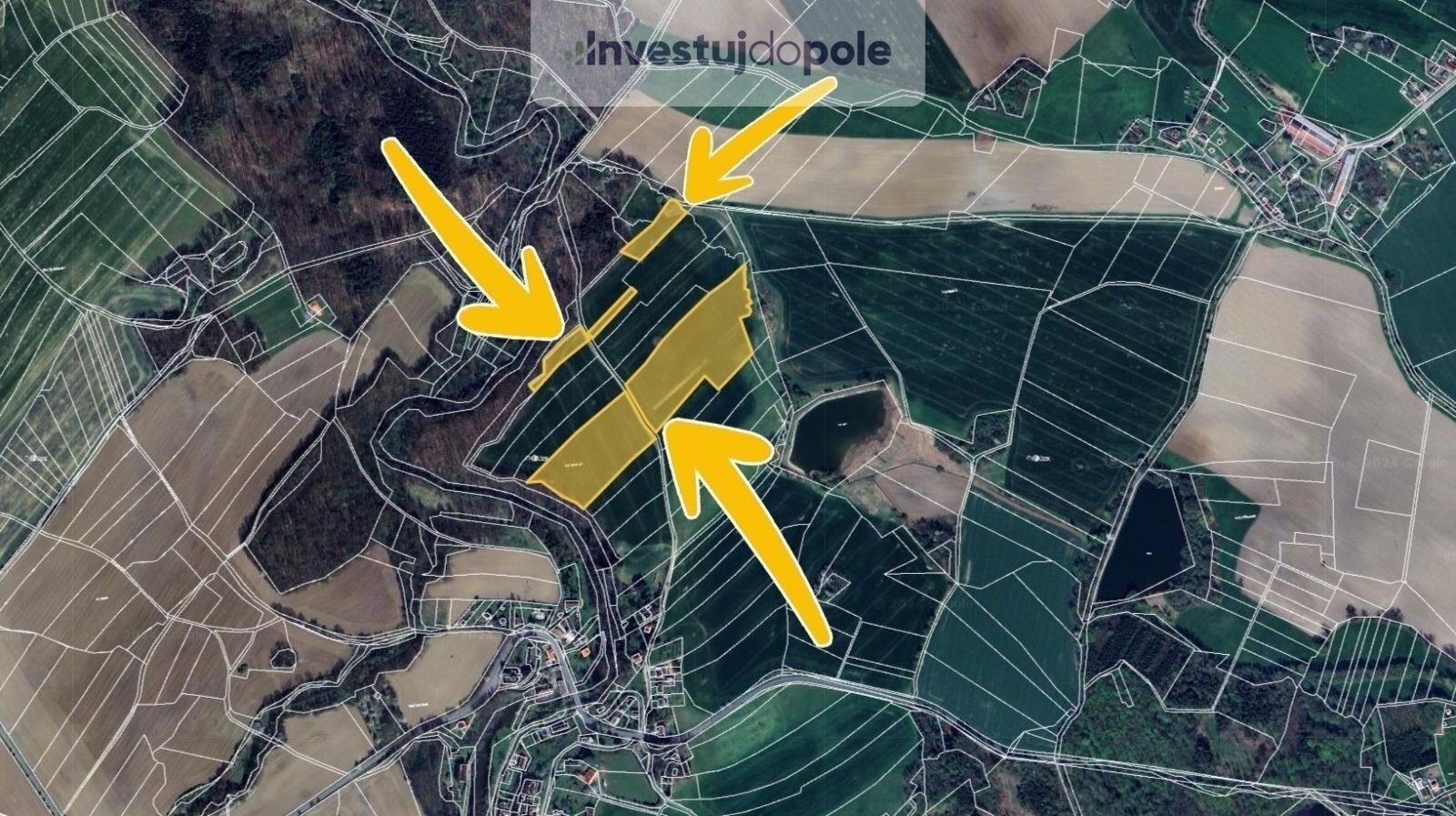 Prodej zemědělský pozemek - Běstvina, 45 541 m²