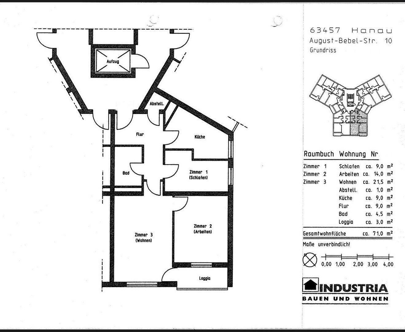 3+1, August-Bebel-Straße 10, , Hessen, 72 m² - 1