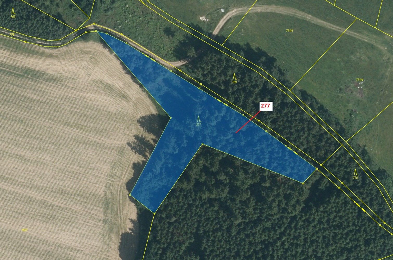 Prodej les - Zvěstov, okres Benešov, Středočeský kraj - 2