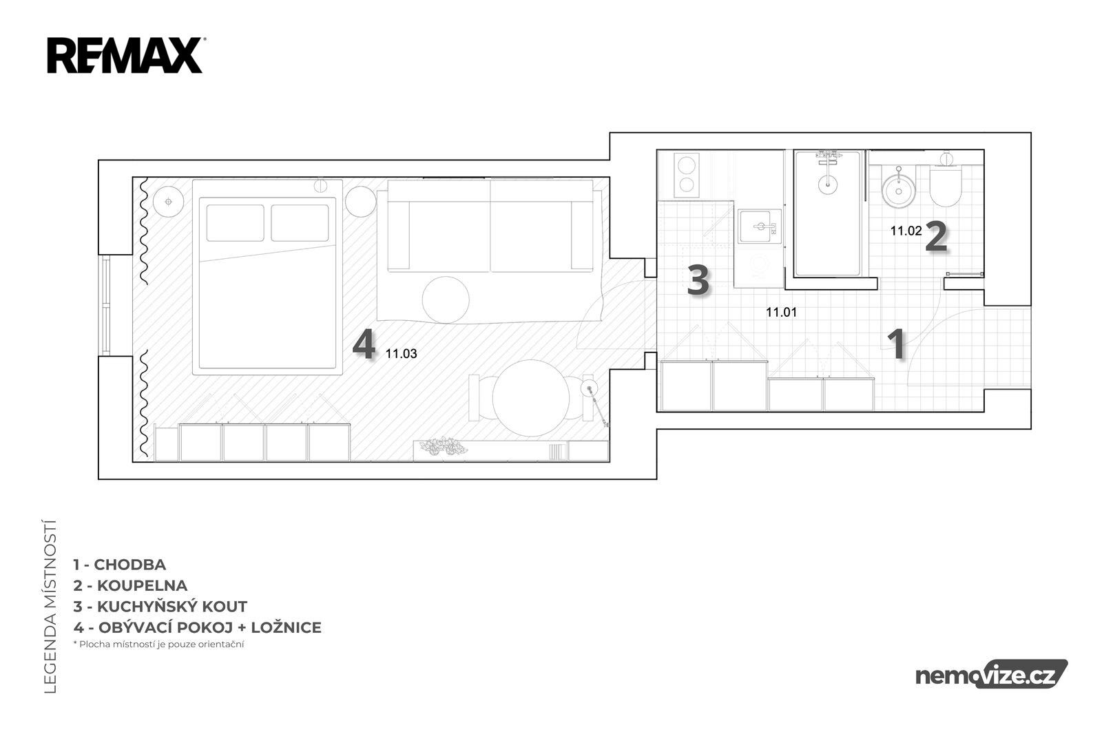 Byt 1+1 · 34 m² · Milíčova 471, Praha Žižkov - 4