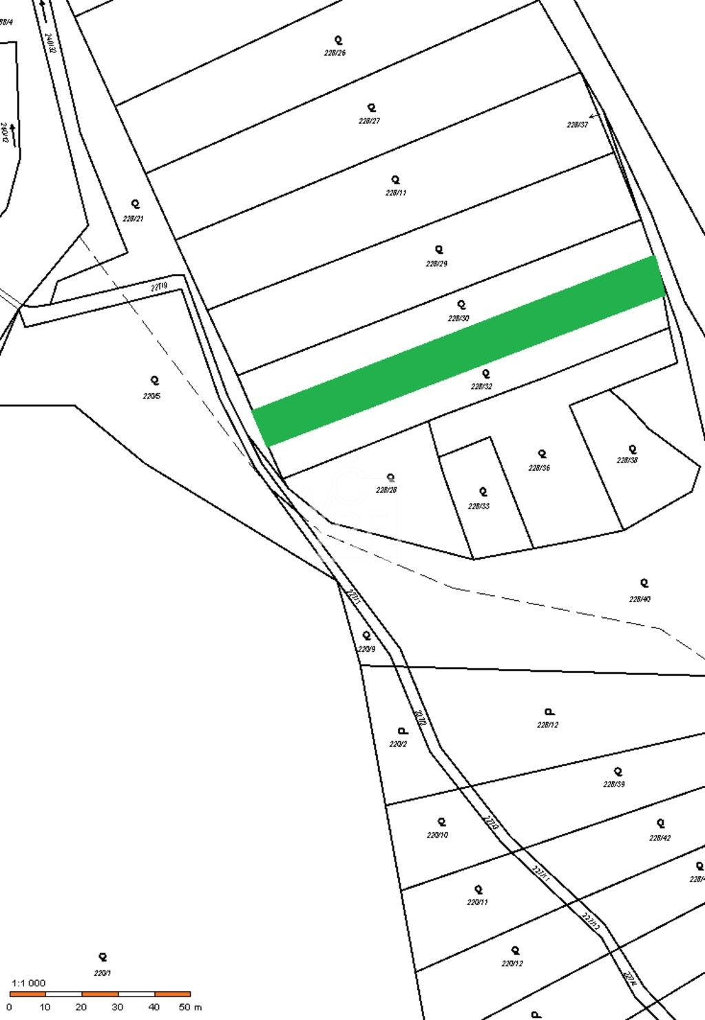 Prodej pozemek - Hořín, 1 m²
