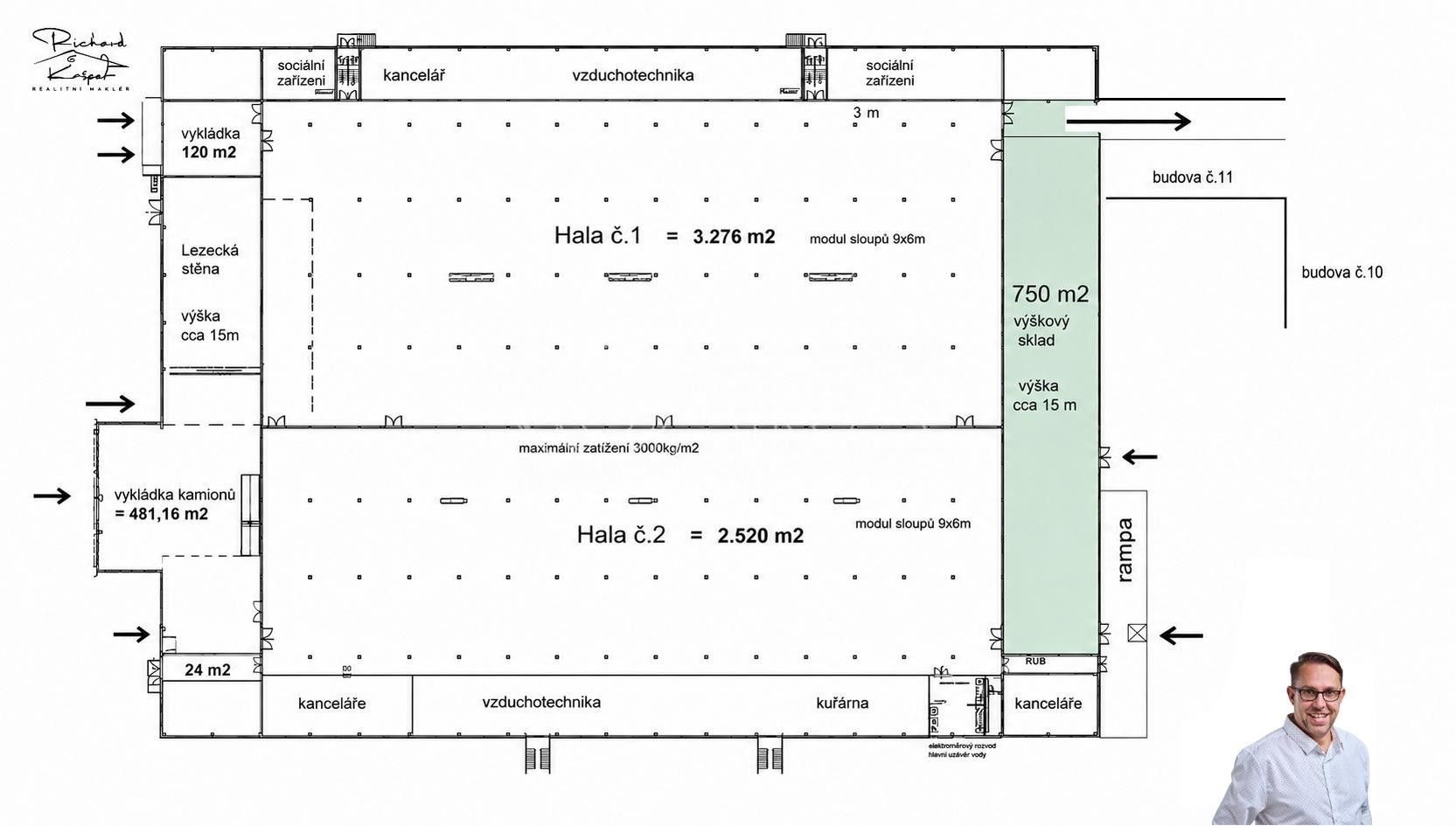 Pronájem sklad - U Vodárny  , Písek Budějovické Předměstí, 750 m² - 5
