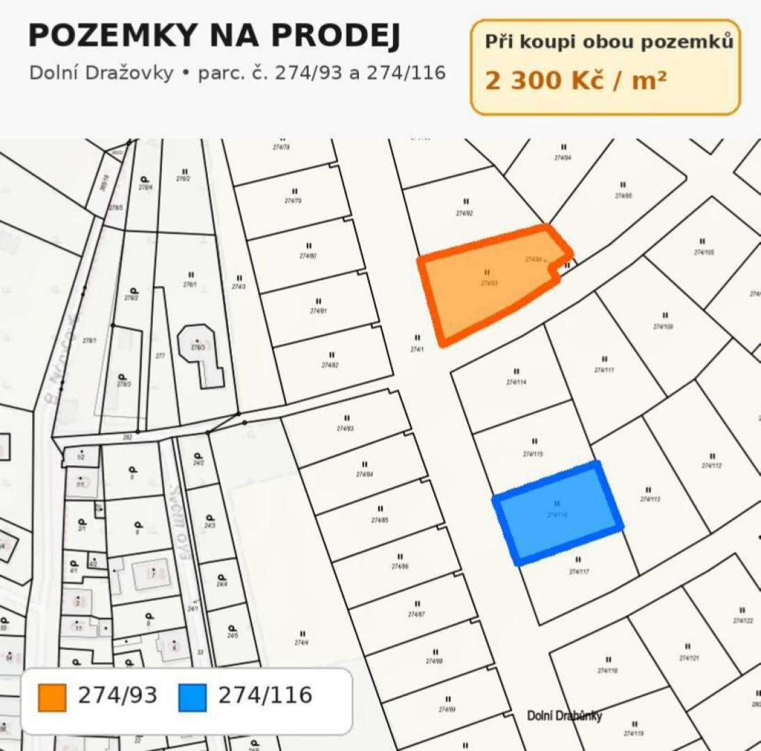 Pozemky pro bydlení, Dubí Drahůnky - 2