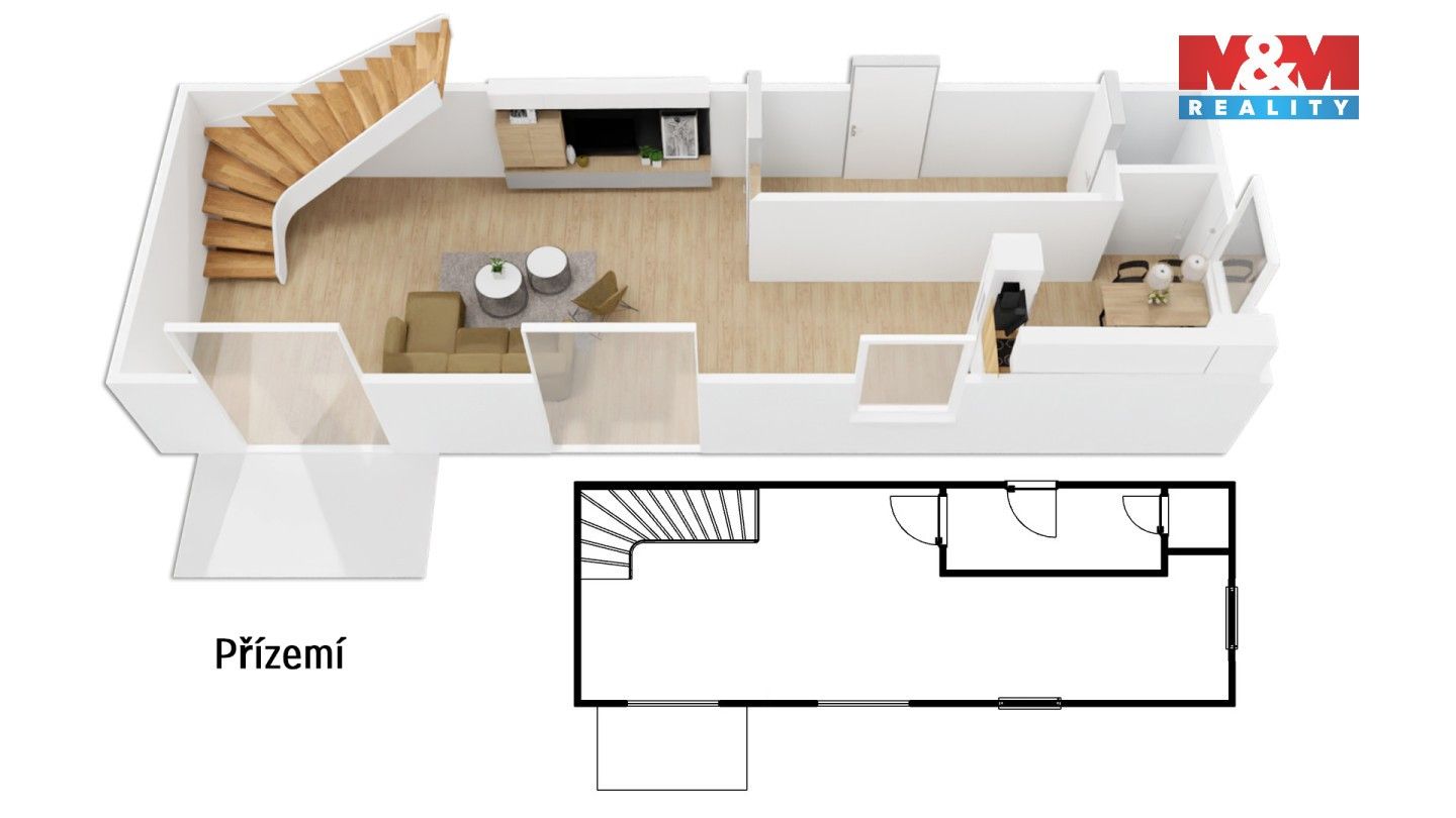 Byt 3+kk · 106 m² · Klínec - 3