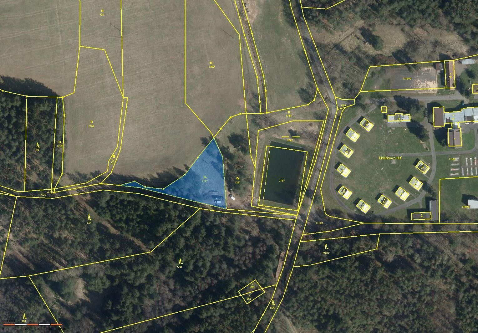 Prodej zahrada - Číhaná, Úněšov, 3 645 m²