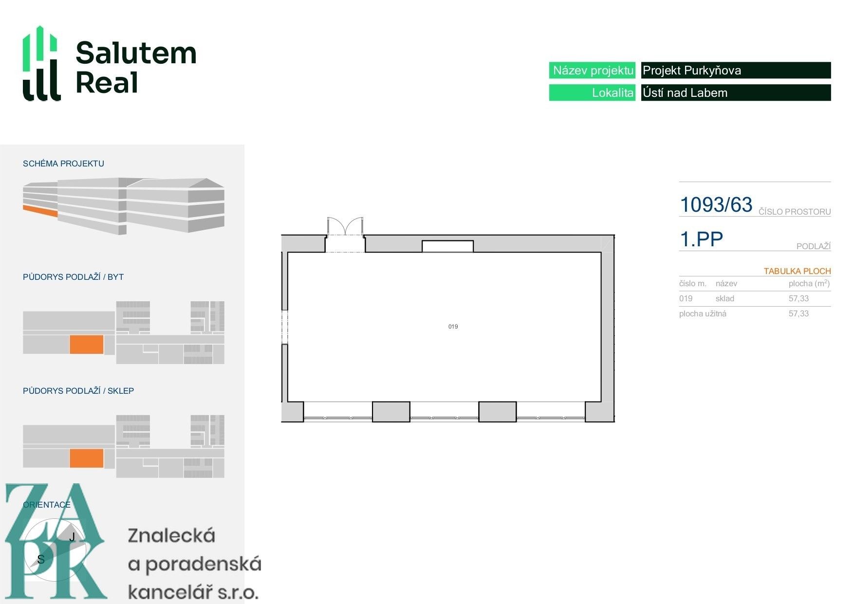 Komerční nemovitost · 57 m² · Purkyňova, Ústí nad Labem - 3