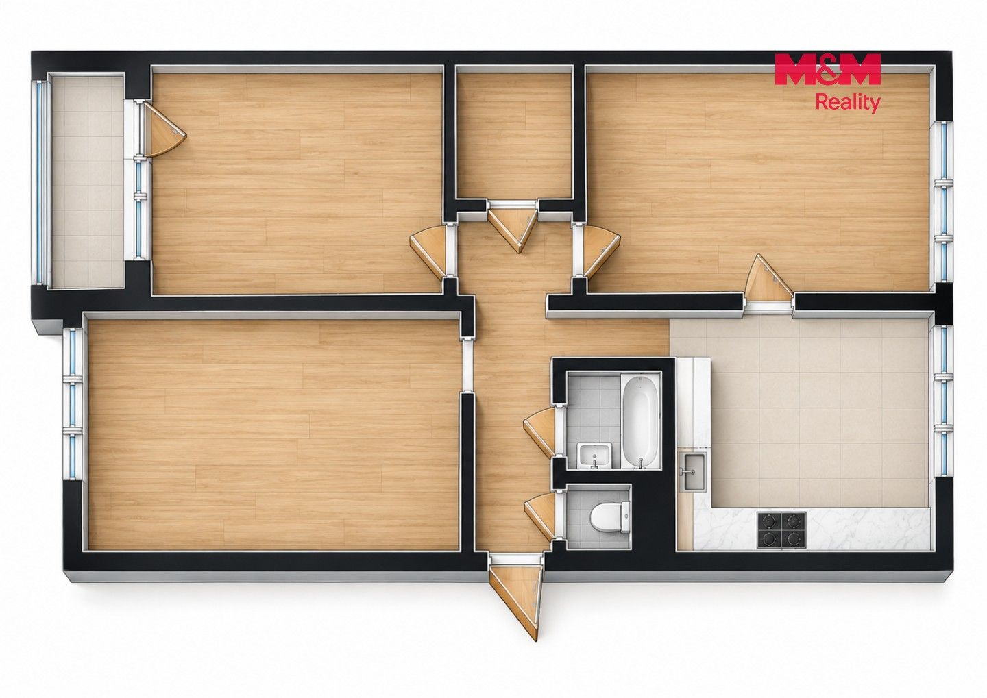 Byt 3+1 · 75 m² · Ahepjukova, Ostrava - 4