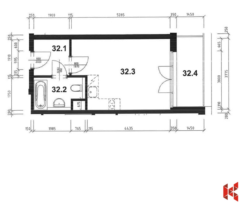 Byt 1+kk · 28 m² · Radouňova 2682, Praha Stodůlky - 4