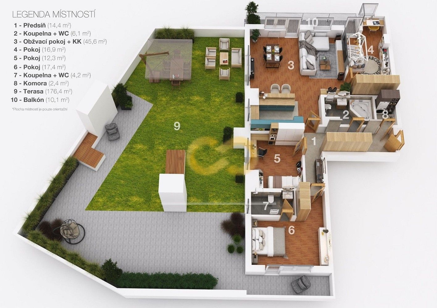 Prodej byt 4+kk - Pavla Beneše, Praha 9 - Letňany, 310 m² - 5