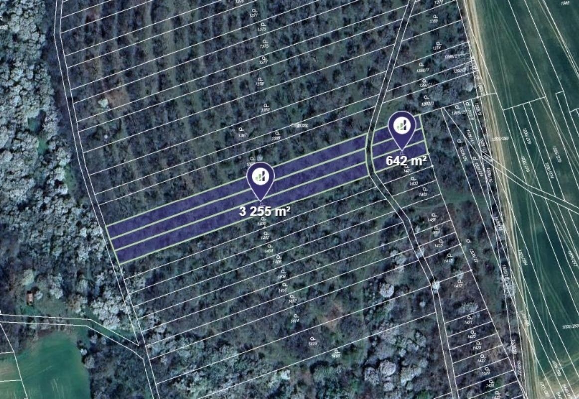 Zahrady, Velehrad, 3 897 m²