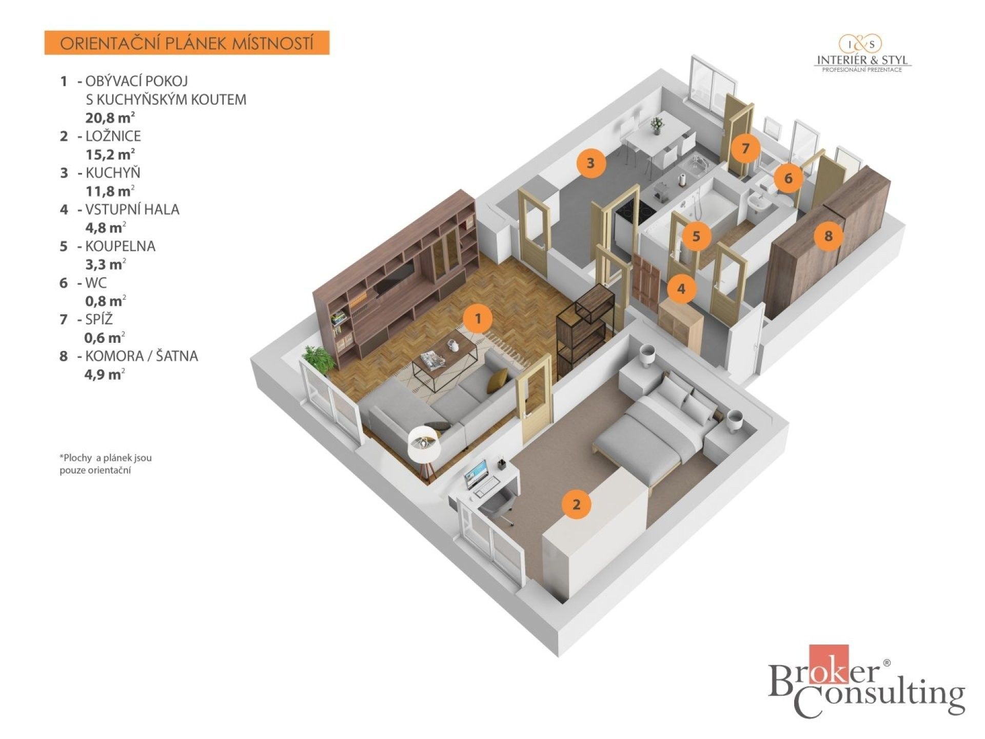 Prodej byt 2+1 - Tržní, Strakonice, 62 m² - 2