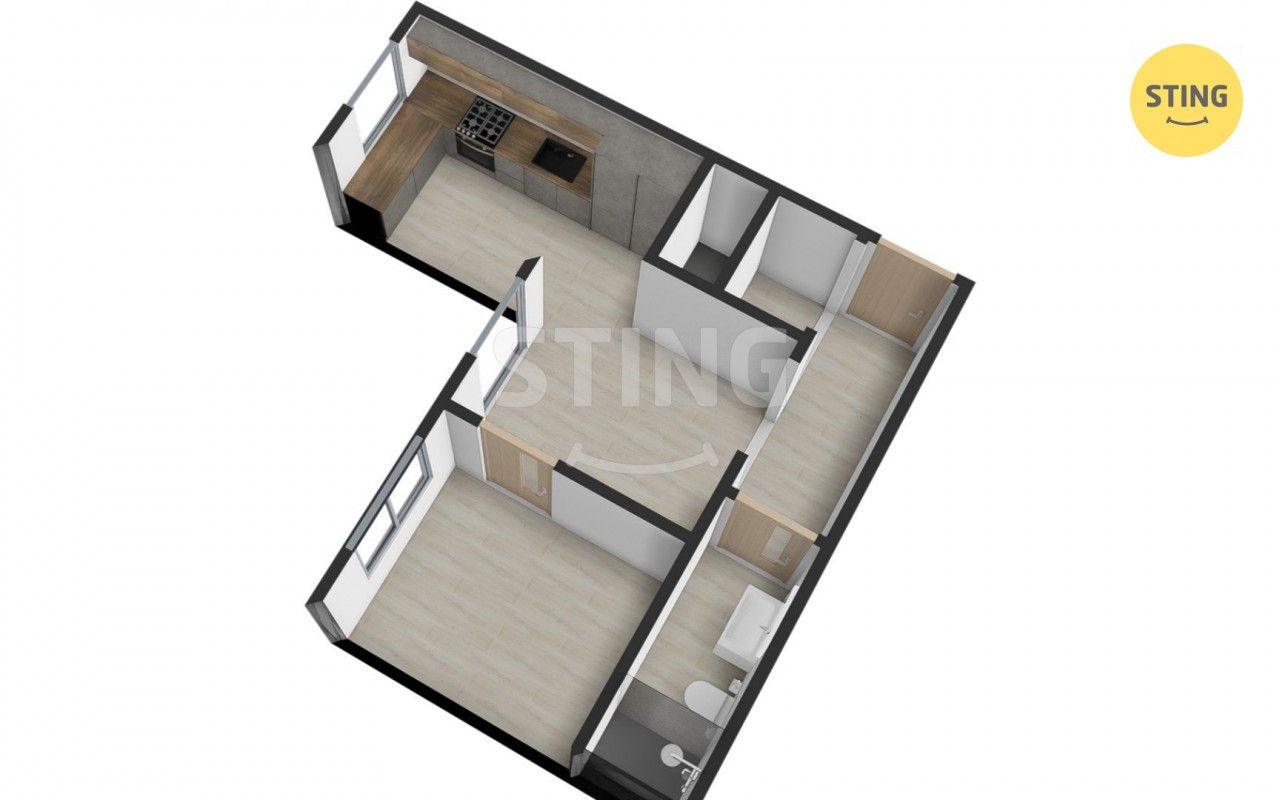 Byt 2+kk · 41 m² · Nádražní, Žďár nad Sázavou - 3