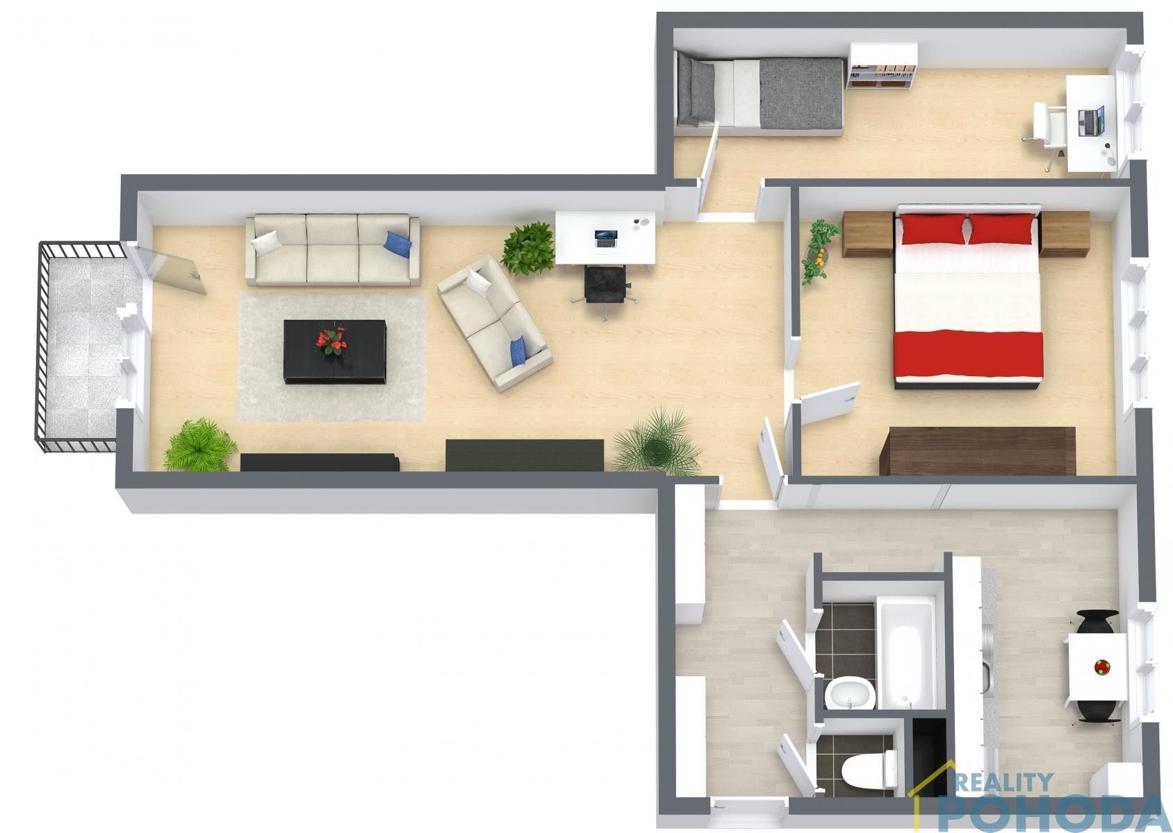 Byt 3+1 · 67 m² · Bohuslava Martinů, Svitavy - 3