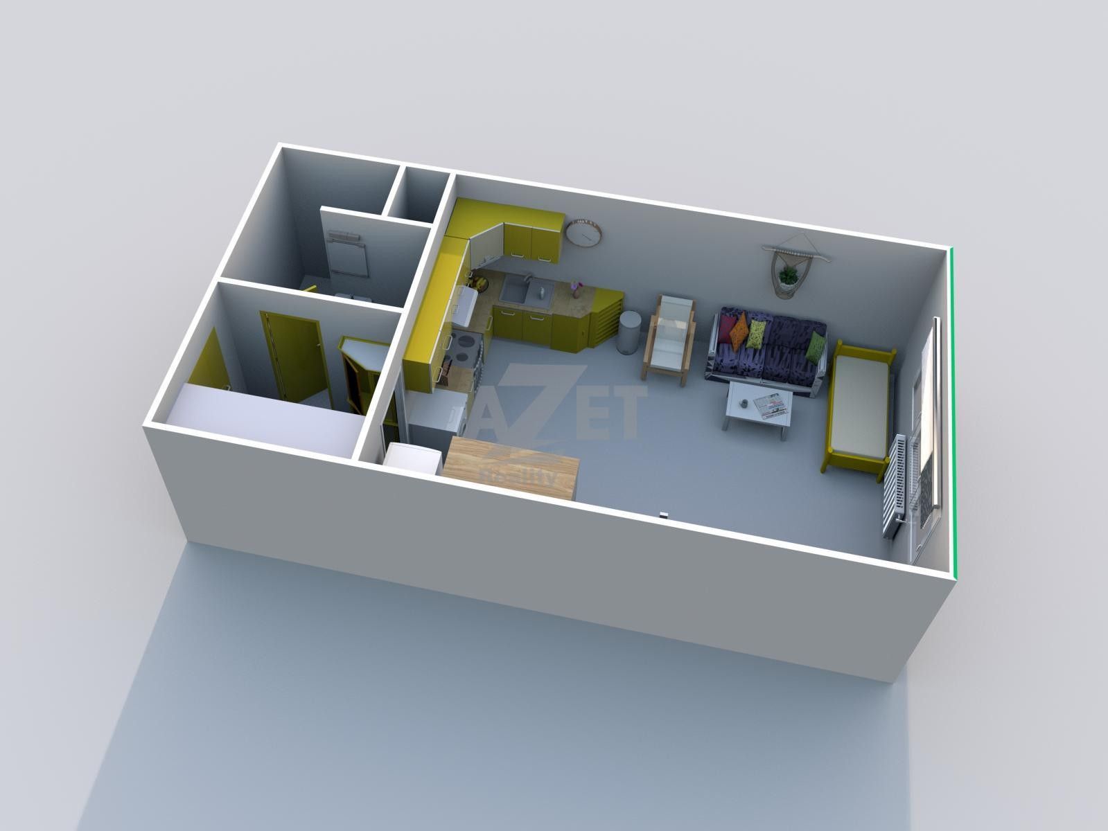 Pronájem byt 1+kk - F. S. Tůmy, Orlová, 32 m² - 5