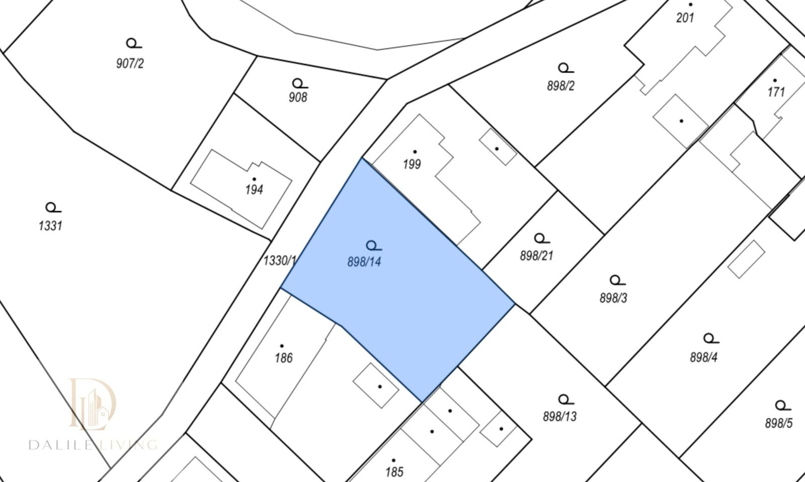 Pozemky pro bydlení, Hostovlice, 784 m² - 2