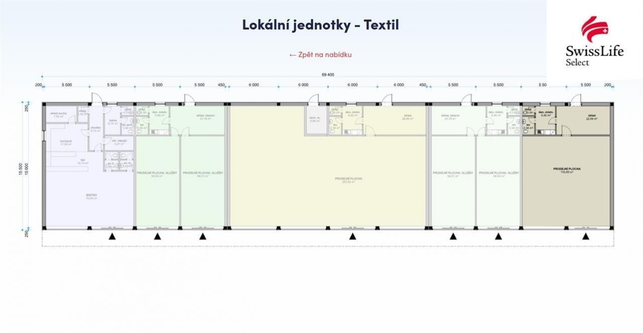 Obchodní prostory, Polná, 153 m² - 2