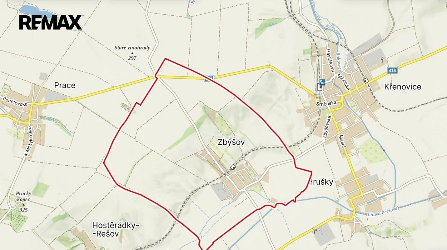 Prodej komerční pozemek - Zbýšov, okres Vyškov - 5