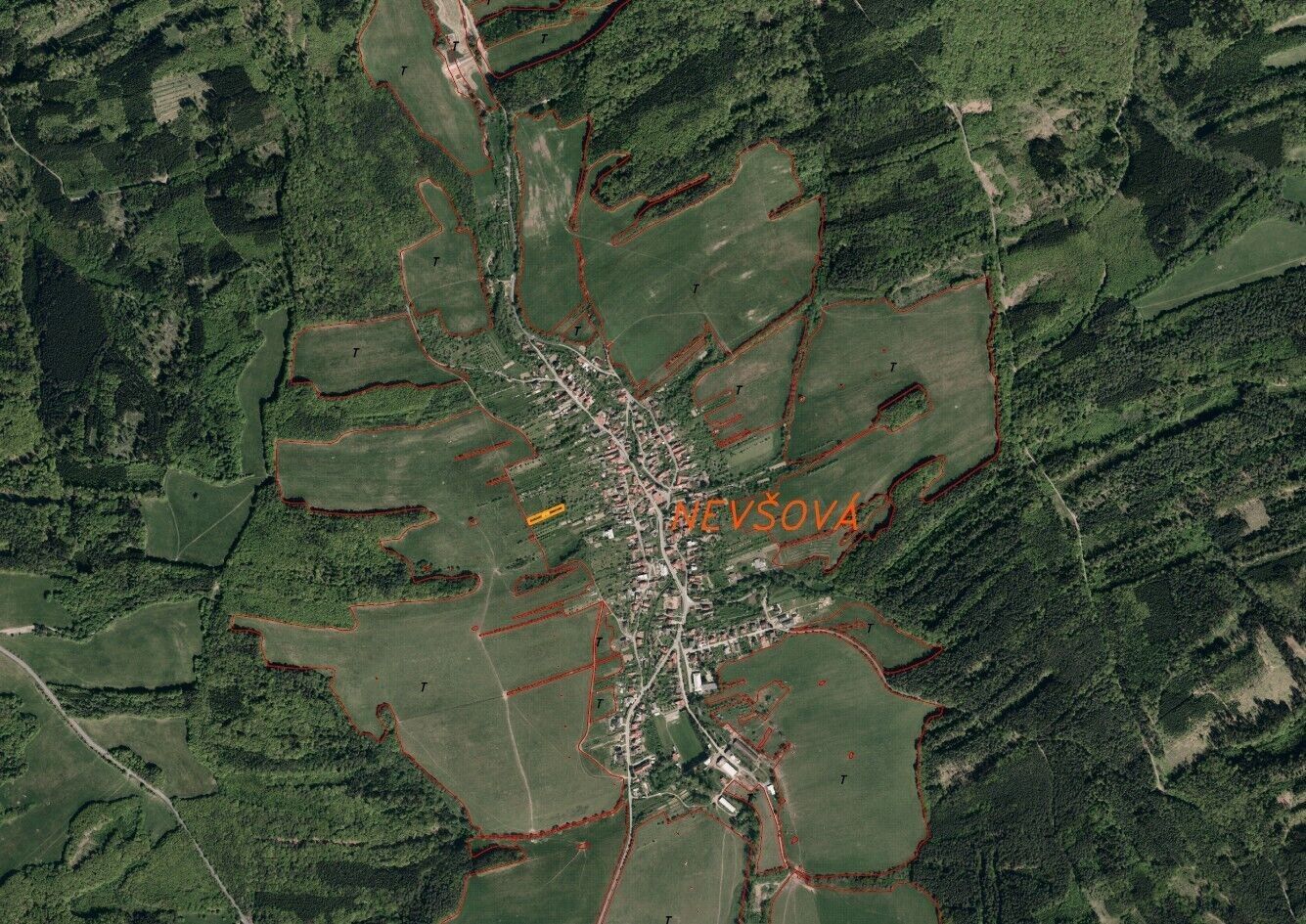 Zemědělské pozemky, Slavičín Nevšová, 1 102 m² - 2