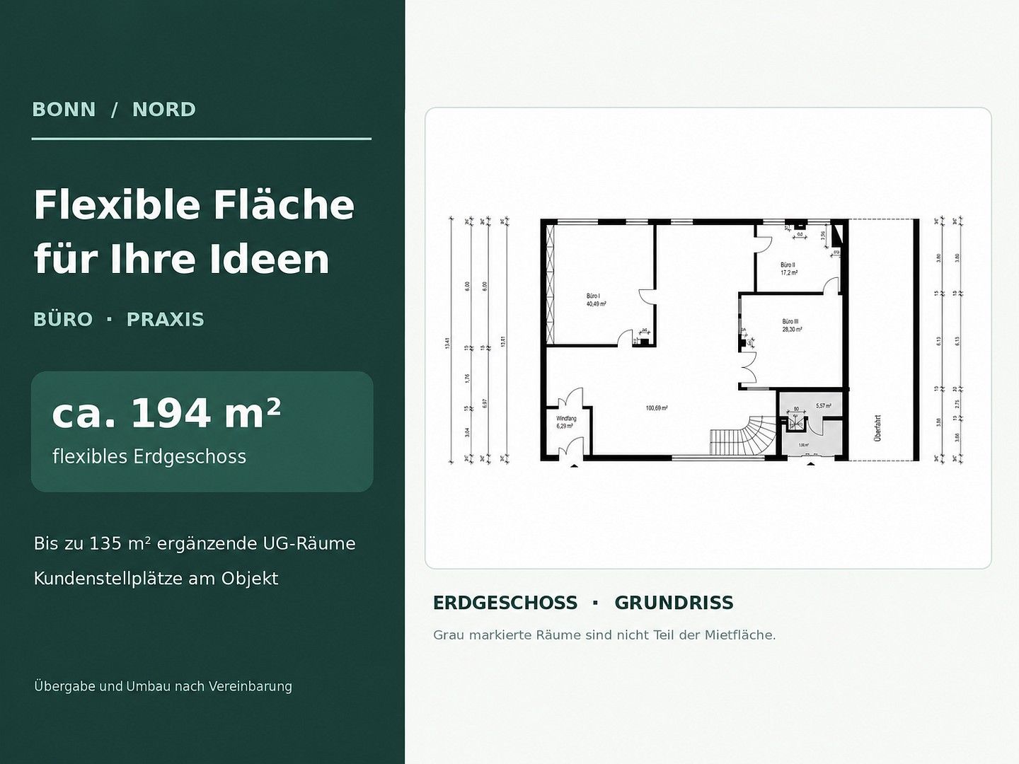 Kanceláře, Bonn Graurheindorf Nordrhein-Westfalen 53117, 329 m²