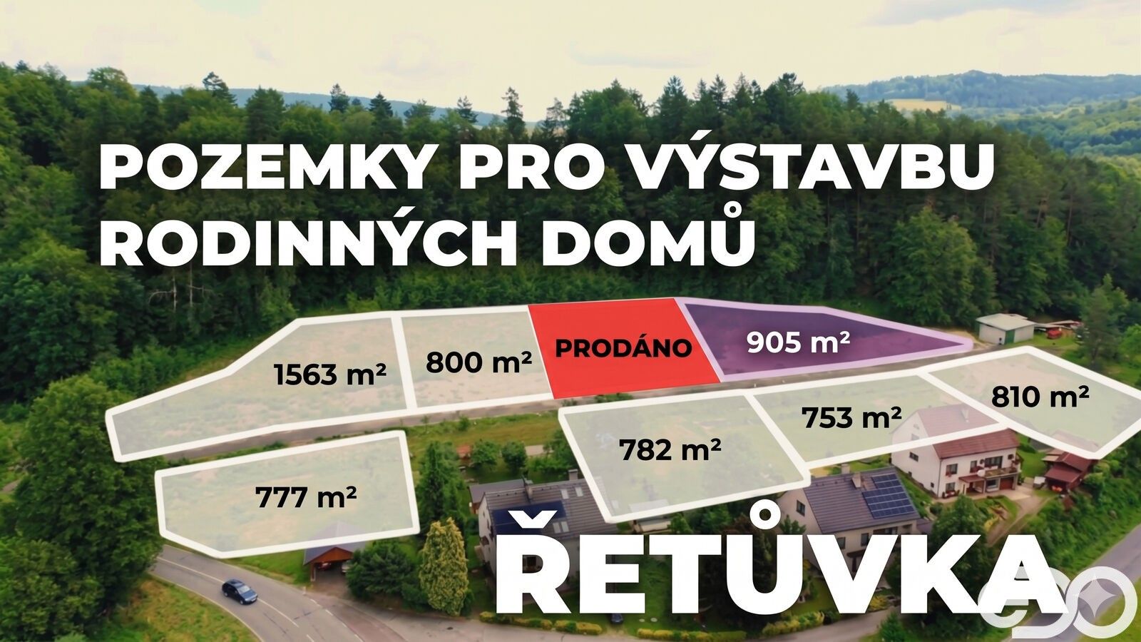Pozemky pro bydlení, Řetůvka, 905 m²