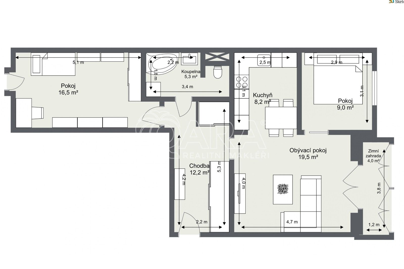 Prodej byt 3+kk - Ve Stromkách, Vestec, 67 m²